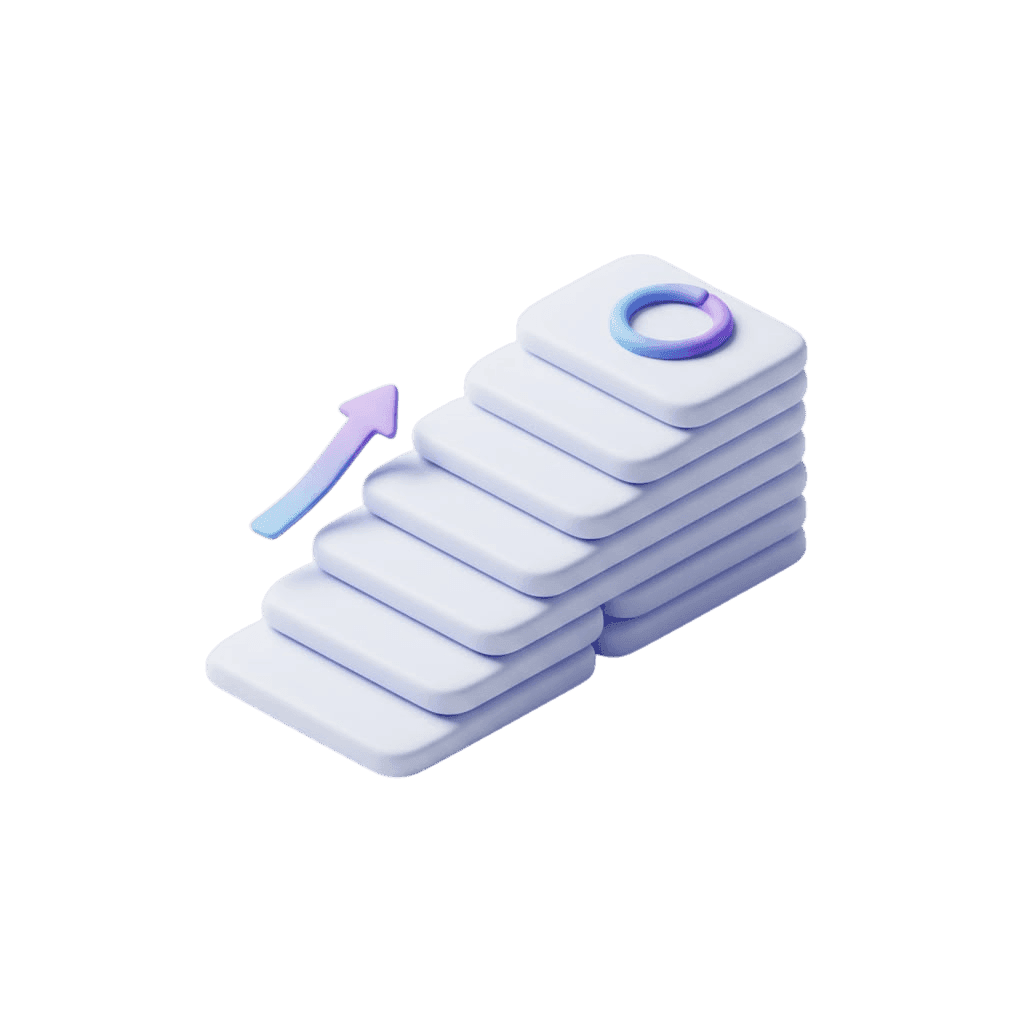 Illustration: Generierung niveaubasierter Karteikarten aus Lernmaterial