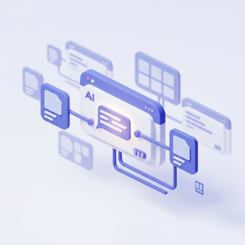 Illustration: cited AI answer reduces search time and cognitive load