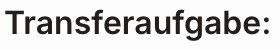 The transfer-question heading in the real chat, shown in German.